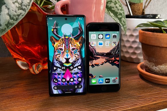 The Pixel 6a feels a lot more modern than the similarly priced iPhone SE.