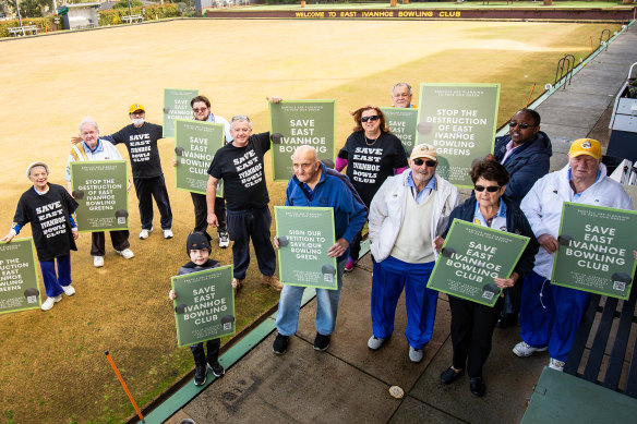 East Ivanhoe Bowls Club members are angry at plans to turn their green into netball courts.