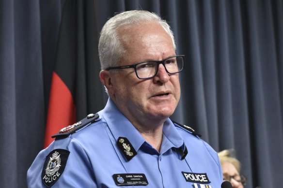 WA Police Commissioner and vaccine commander Chris Dawson.