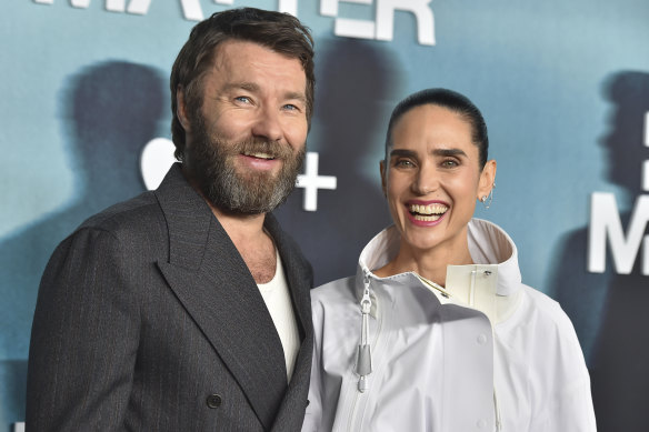 Joel Edgerton at Dark Matter’s premiere with Jennifer Connelly in Los Angeles. 