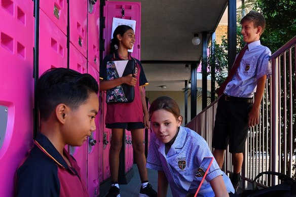 Former boys’ high school Marist Catholic College North Shore welcomed its first girls into year 7 this year.