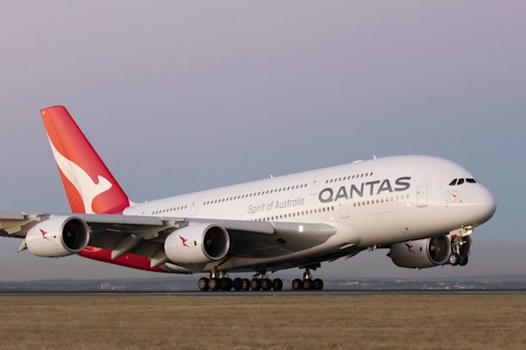 Qantas has 10 Airbus A380 superjumbos in its fleet.