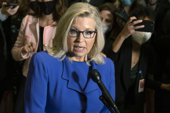 A defiant Liz Cheney made clear that she would own her banishment from leadership ranks.
