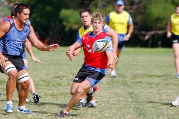 James O’Connor training in Sydney for the Force in 2009.