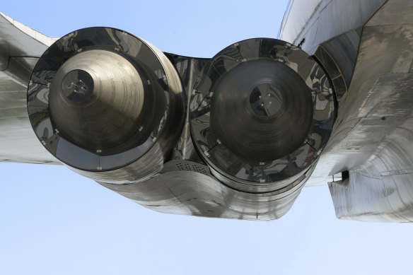 The Tu-144 could fly faster than the Concorde, at Mach 2.15.