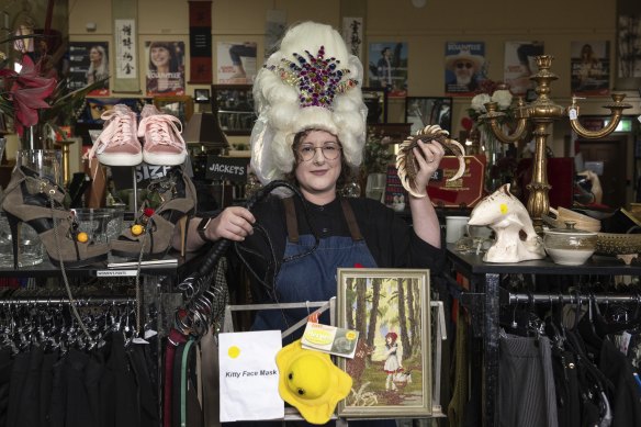 Sacred Heart Mission marketing coordinator Samantha Arthur has seen many weird and wonderful items donated to their St Kilda op-shop throughout her 13 years in the business.
