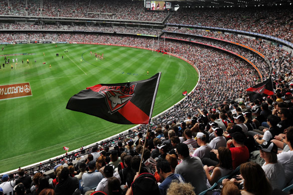 The AFL will be back to 100 per cent capacity. 