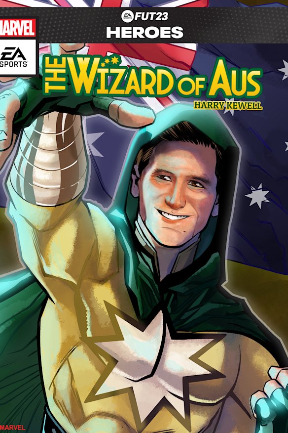 Harry Kewell’s Hero poster in FIFA 23.