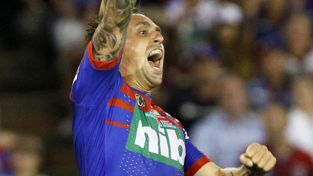 Mitchell Pearce ... deserved that.