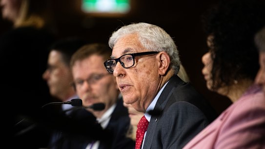 Chair of the Royal Commission, Ronald Sackville, KC.