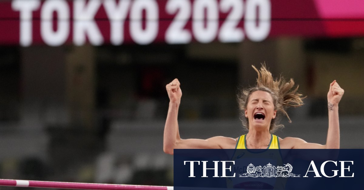 Leaping into history: Nicola McDermott wins high jump ...