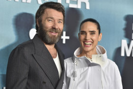 Joel Edgerton at Dark Matter’s premiere with Jennifer Connelly in Los Angeles.