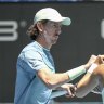 John-Patrick Smith with doubles partner Kim Birrell.
