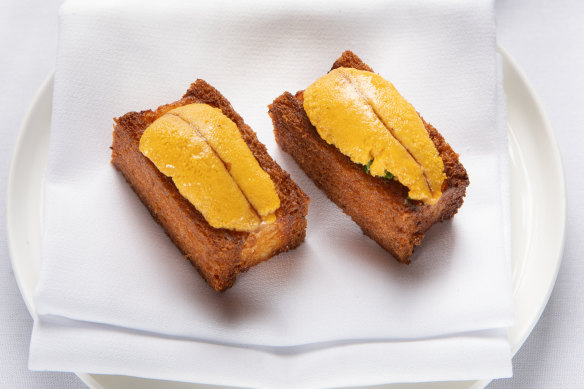 Prawn toast.
