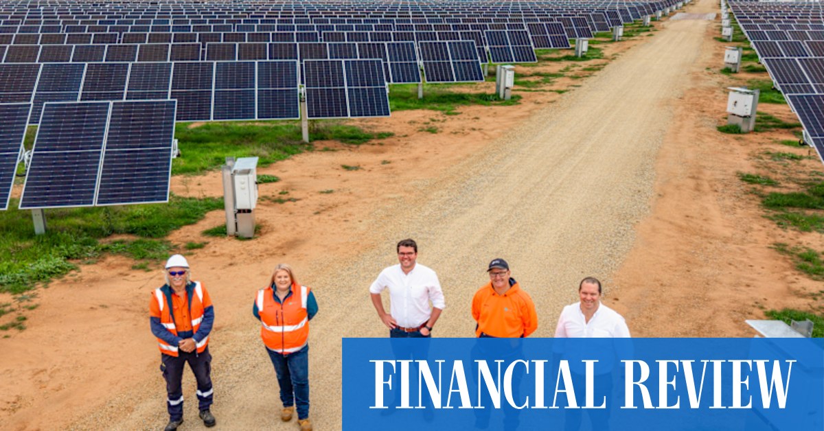 afr.com - Paul Smith - Google, AirTrunk data centre solar farm ready to hit the grid