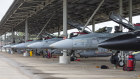 The retired F/A-18s are sitting in a hangar at the Williamtown RAAF base north of Newcastle.