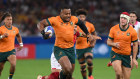 Samu Kerevi makes a break against Portugal