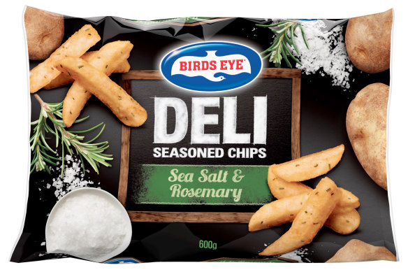 The sea salt and rosemary seasoned chips by Bird’s Eye Deli.