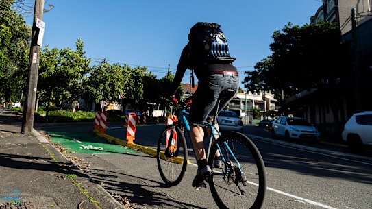 An audit of the pop-up cycleway on Bridge Road, Glebe, found safety risks that could result in serious injury or death.
