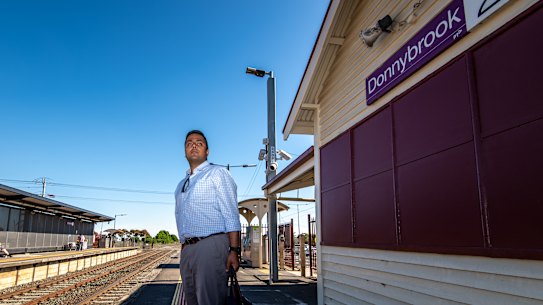 Cloverton resident Sameer Sharma relies on the infrequent Seymour line to commute to work in Melbourne’s CBD.