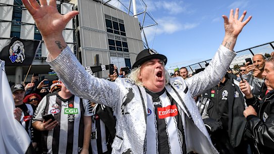 Jeffrey ‘Joffa’ Corfe outside the MCG in 2018.
