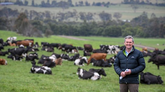 John Brumby attends the Australian Dairy Plan announcement, a plan to repair an industry facing heaps of challenges. 6 December 2019. The Age News. Photo:.