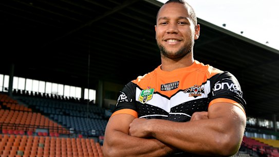 Tough pill to swallow: The Bulldogs are paying $175,000 of Moses Mbye's salary to play for the Tigers after letting him go in 2018 due to salary cap pressure.