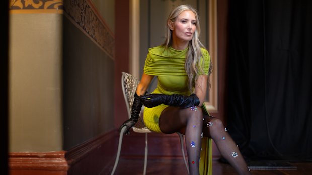 High Heel Jungle by Kathryn Eisman founder Kathryn Eisman at the Royal Exhibition Building for the Melbourne Fashion Festival.