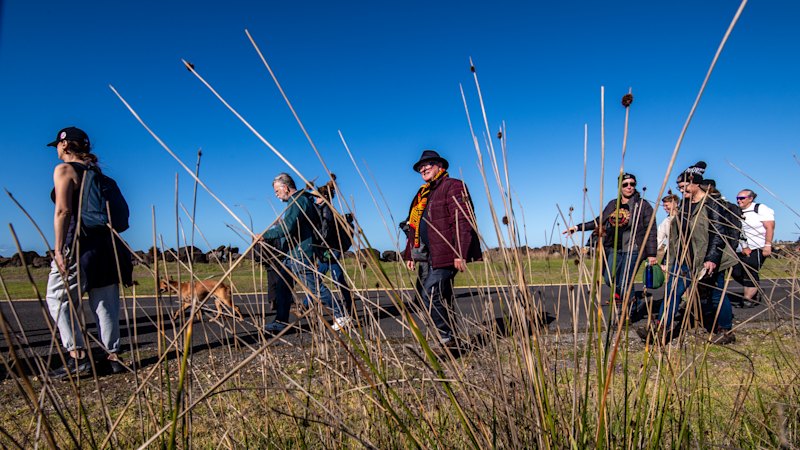 Long walk begins where an ancient world ended for many in blood