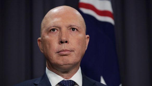Home Affairs Minister Peter Dutton. 