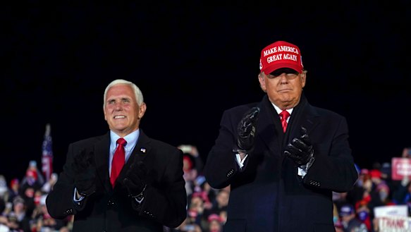 Vice-President Mike Pence could briefly assume command and replace President Donald Trump if a two-thirds majority of Congress agrees to enact section 4 of the 25th Amendment, but it is not swift. 