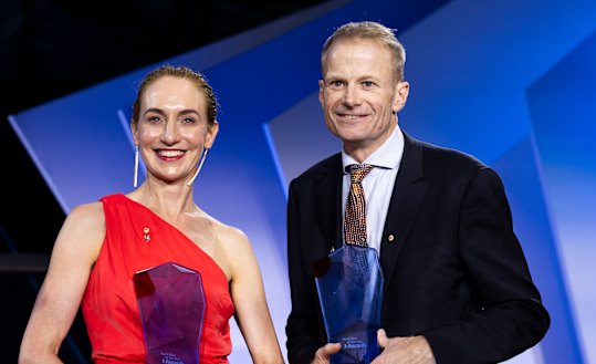 Australians of the Year, Professor Georgina Long and Professor Richard Scolyer.