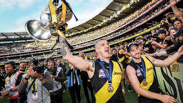 Last year's AFL grand final at the Melbourne Cricket Ground.