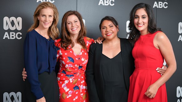Rachel Griffiths, Jane Hall, Deborah Mailman and Del Irani at the ABC Upfronts.