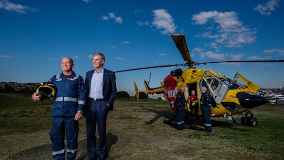 Peter Butler, with his rescuer Tony LeMarseny. The two men have remained friends.