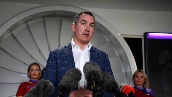 Ready for departure: Virgin Australia CEO Paul Scurrah. 