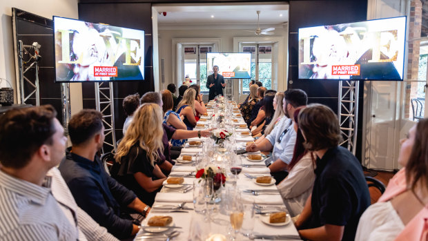 The Perth launch party included a long table lunch while attendees watched episode 1 of the show.
