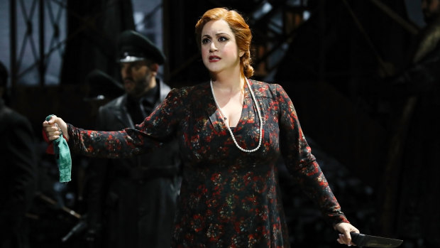 Natalie Aroyan as Odabella in Opera Australia's production of Attila, which was cancelled this week.