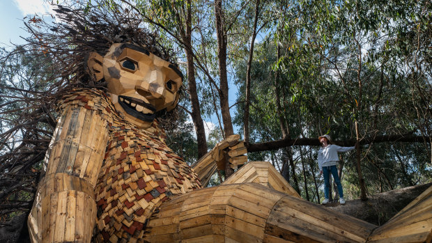 Another of the sculptures in Coodanup, near Mandurah.