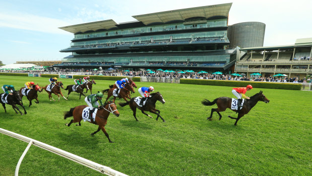 Captivant storms away to win the Victory Vein Stakes at Randwick.