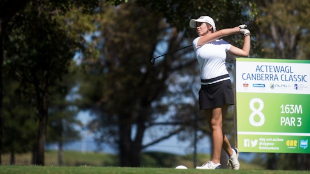 Isabelle Hawes in action at the Canberra Classic.