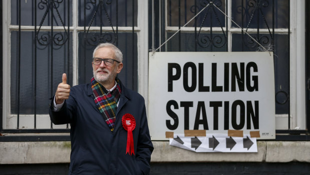 Labour leader Jeremy Corbyn cast his vote in his north London constituency of Islington.