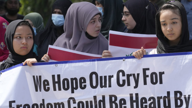 Mülteciler geçen Haziran ayında Cakarta'daki Avustralya büyükelçiliği önünde protesto gösterisi yaptı.