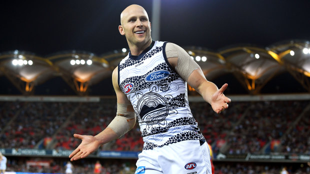 The return: Gary Ablett has fired at the Cats, when fit.