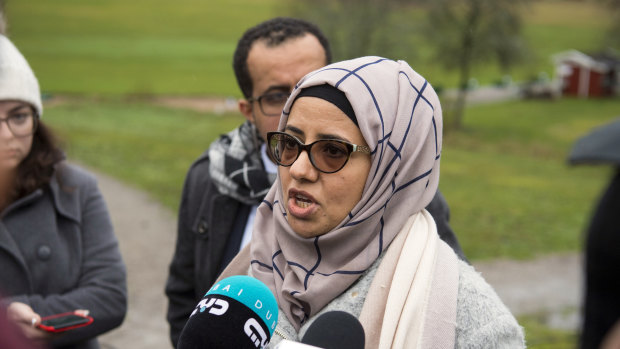 Rana Ghanem, a member of a Yemeni government delegation, in Sweden for talks.