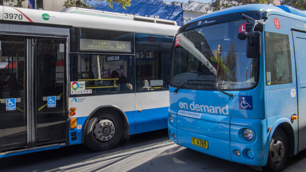 An on-demand bus in Sydney's inner west.