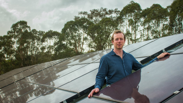 SolarShare principal executive officer, Lawrence McIntosh, who is head of a new community solar farm to be built in Majura.
