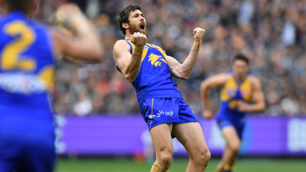 Josh Kennedy opens the third term with a goal.