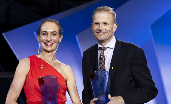 Australians of the Year, Professor Georgina Long and Professor Richard Scolyer.