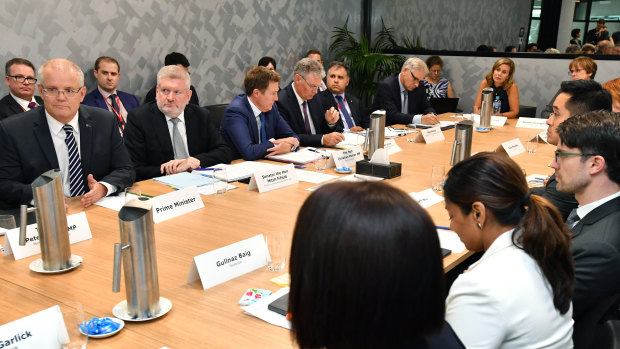 Australian government ministers met with representatives from social media sites and telecommunications companies.